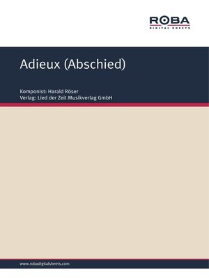 cover image of Adieux (Abschied)